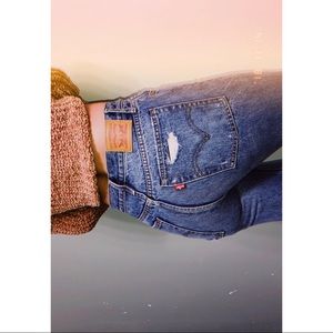 Levi’s Wedgie Fit Selvedge High Waisted Jeans